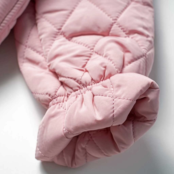 Βρεφικό σετ New College για κορίτσια happy princess ροζ σετάκια με μπουφάν ζουζουνιάρικα για μωρά online (2)