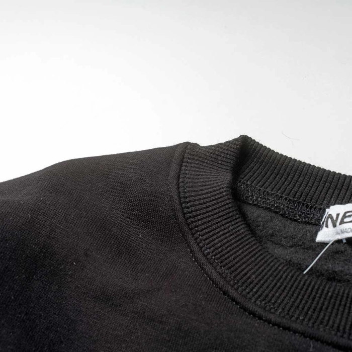 Παιδική μπλούζα Νεκ για αγόρια Track and field μαύρο μοντέρνο ζεστό φούτερ για το σχολείο ετών online (2)