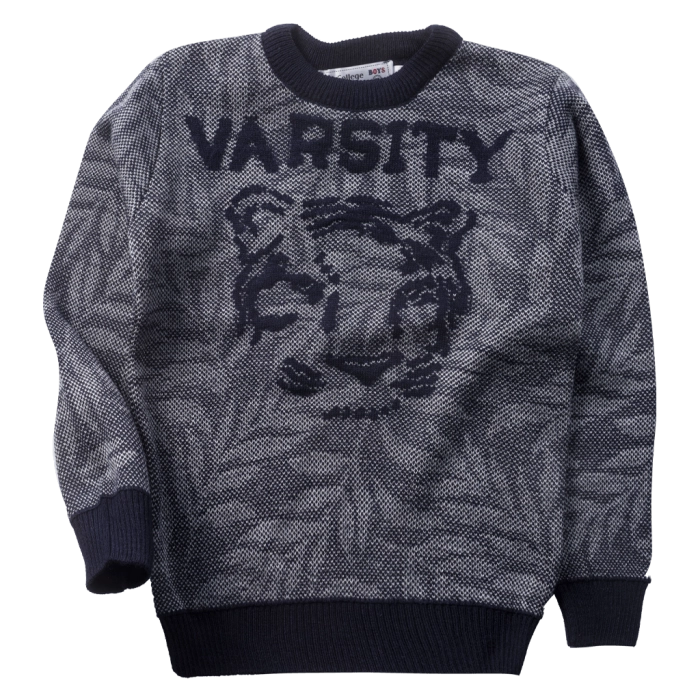 Παιδική μπλούζα New College για αγόρια Varsity μπλε καθημερινές χειμερινές ζεστές online (1)