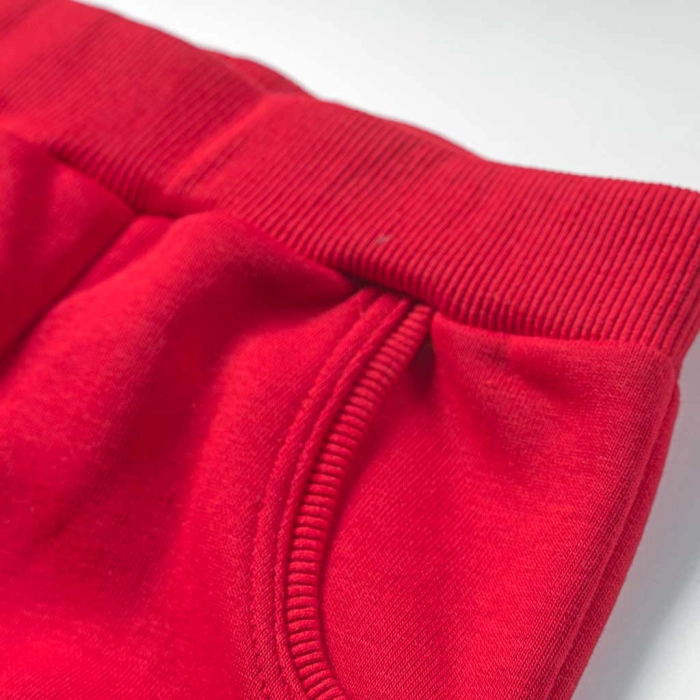 Παιδικό παντελόνι φόρμας ΝΕΚ για κορίτσια Heartfull κόκκινο σχολείο καθημερινο ζεστό άνετο χειμωνιάτικο ετών online (3)