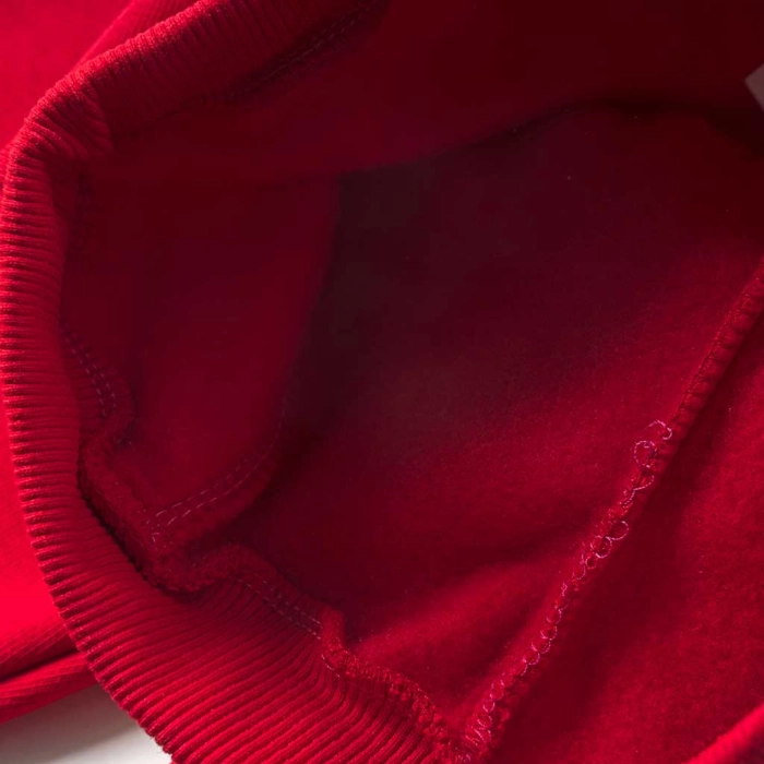 Παιδικό παντελόνι φόρμας ΝΕΚ για κορίτσια Heartfull κόκκινο σχολείο καθημερινο ζεστό άνετο χειμωνιάτικο ετών online (1)