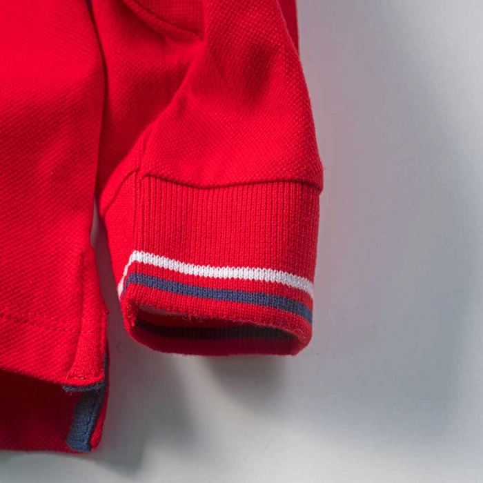 Παιδική μπλούζα Minoti για αγόρια RedDeer κόκκινο μοντέρνο με γιακά για βόλτα ετών online (4)