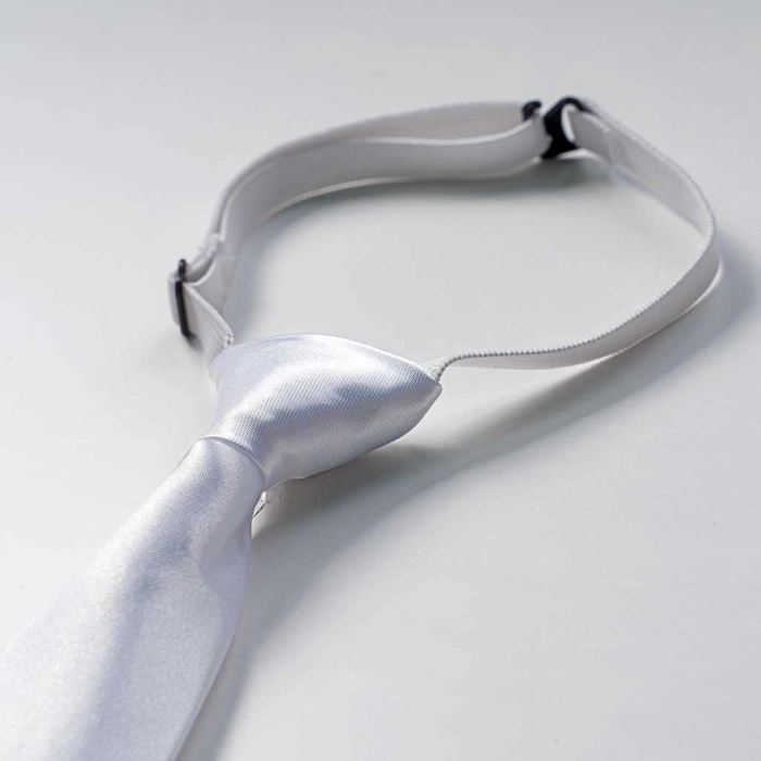 Παιδική γραβάτα Οnline για αγόρια WhiteSir άσπρο για κουστούμια για εκδηλωσεις για παραγαμπράκια  γραβάτες ετών online (3)