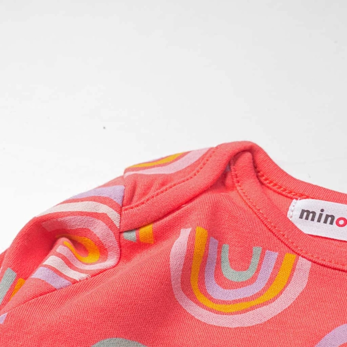 4 βρεφικά ζιπουνάκια Minoti μακρυμάνικα για κορίτσια rainbow για μωράκια πακέτο κορμάκια μηνών (2)