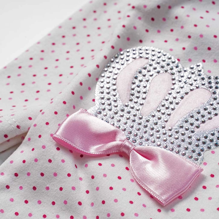Βρεφικό φορμάκι για κορίτσια little princess ροζ κορμάκια με στρασάκια εντυπωσιακά δώρα για νεογέννητα μωρά (3)