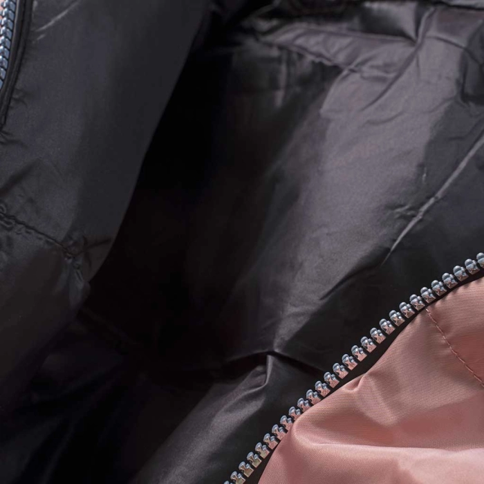 Παιδικό μπουφάν Εβίτα για κορίτσια BlacklessPink μαύρο-ροζ μοντέρνο Doubleface ζεστό μοντέρνο ετών online (6)