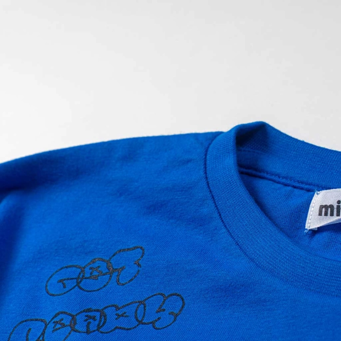 Παιδική μπλούζα Minoti για αγόρια  make the Rlues μπλε μακρυμάνικες λεπτές μπλούζες λεπτές ετών (3)