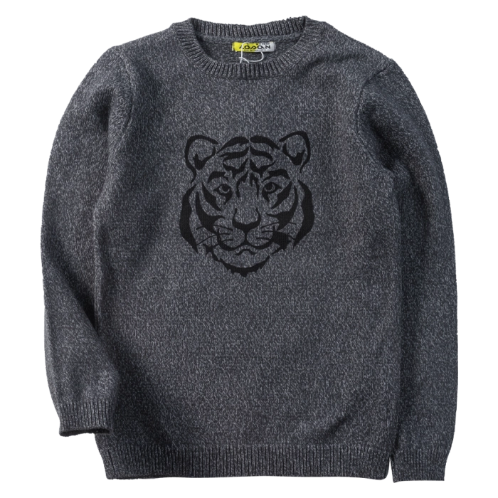 Παιδική μπλούζα Losan για αγόρια Tiger γκρι πουλόβερ με σχέδιο για βόλτα για αγόρια online (1)