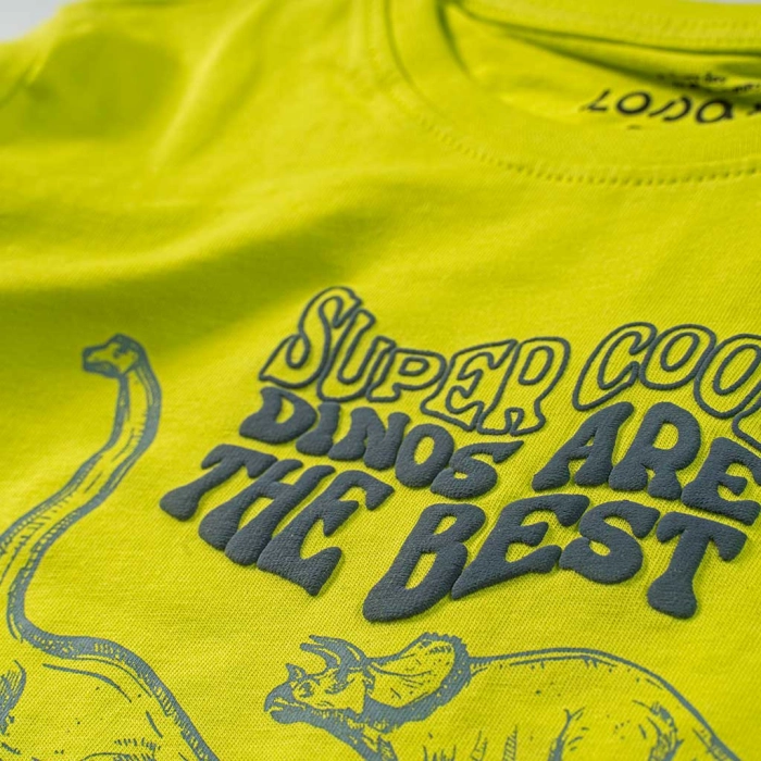 Παιδική μπλούζα Losan για αγόρια Dino cool πράσινο καθημερινά αγορίστικα online (3)