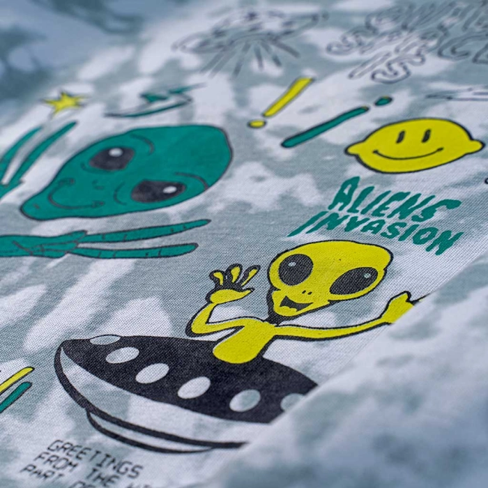 Παιδική μπλούζα Losan για αγόρια Outer space Tie Dye με διάστημα αγορίστικα online (2)