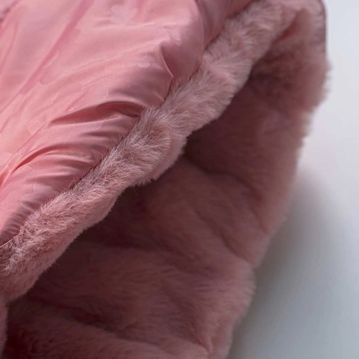 Παιδικό μπουφάν doubleface Losan για κορίτσια pinky furry ρόζ χοντρά μπουφανάκια χειμερινά ζεστά ετών (11)