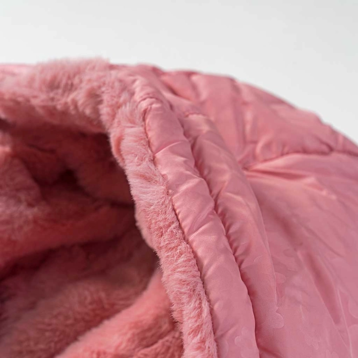 Παιδικό μπουφάν doubleface Losan για κορίτσια pinky furry ρόζ χοντρά μπουφανάκια χειμερινά ζεστά ετών (12)