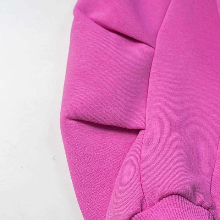 Παιδική μπλούζα ΝΕΚ για κορίτσια social ροζ ζεστό φούτερ για το σχολείο ετών 0nline (5)