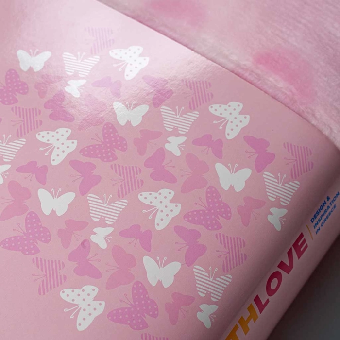 Βρεφική κουβέρτα ABO για κορίτσια SleepyBaby ροζ ζεστή για δώρο επώνυμα  (2)