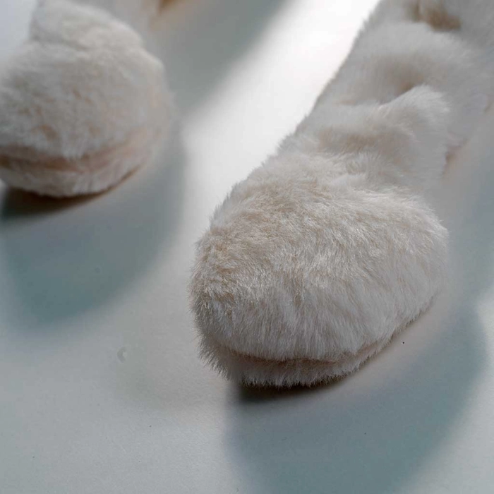 Παιδικός σκούφος με αυτάκια που σηκώνονται Cutie Monster άσπρο ζεστό χειμερινό ετών online (2)