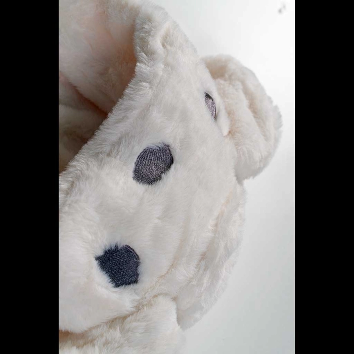 Παιδικός σκούφος με αυτάκια που σηκώνονται Cutie Monster άσπρο ζεστό χειμερινό ετών online (3)