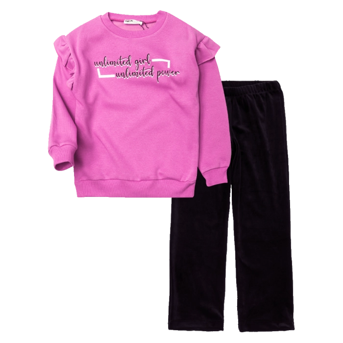 Παιδικό σετ ΝΕΚ για κορίτσια Unlimited Power  ροζ καθημερινή άνετη χειμωνιάτικη σχολείο ζεστή ετών online (8)
