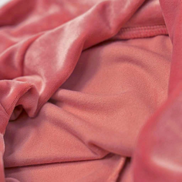 Παιδικό σετ φόρμας ΝΕΚ για κορίτσια Verts ροζ  βελούδινη βελουτέ ζεστό μοντέρνο ετών online (3)