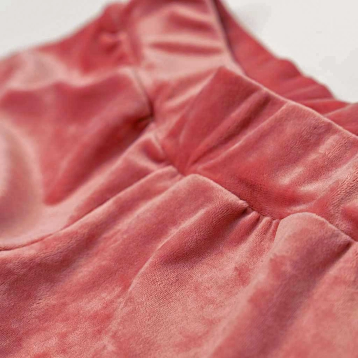 Παιδικό σετ φόρμας ΝΕΚ για κορίτσια Verts ροζ  βελούδινη βελουτέ ζεστό μοντέρνο ετών online (4)