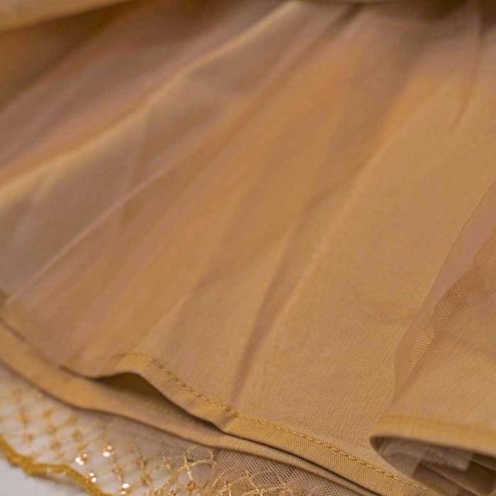 Παιδικό φόρεμα Εβίτα για κορίτσια  Goldo χρυσό κοριτσίστικο φόρεμα για καλό για βόλτα ετών online (6)