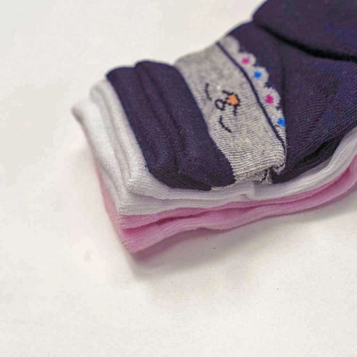 3 Βρεφικές κάλτσες για κορίτσια Girly3 μοντέρνες με πατουσάκια αντιολισθιτικές ζεστές μηνών online (1)