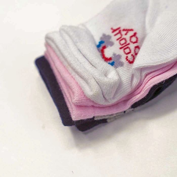 3 Βρεφικές κάλτσες για κορίτσια Girly2 μοντέρνες με πατουσάκια αντιολισθιτικές ζεστές μηνών online (1)
