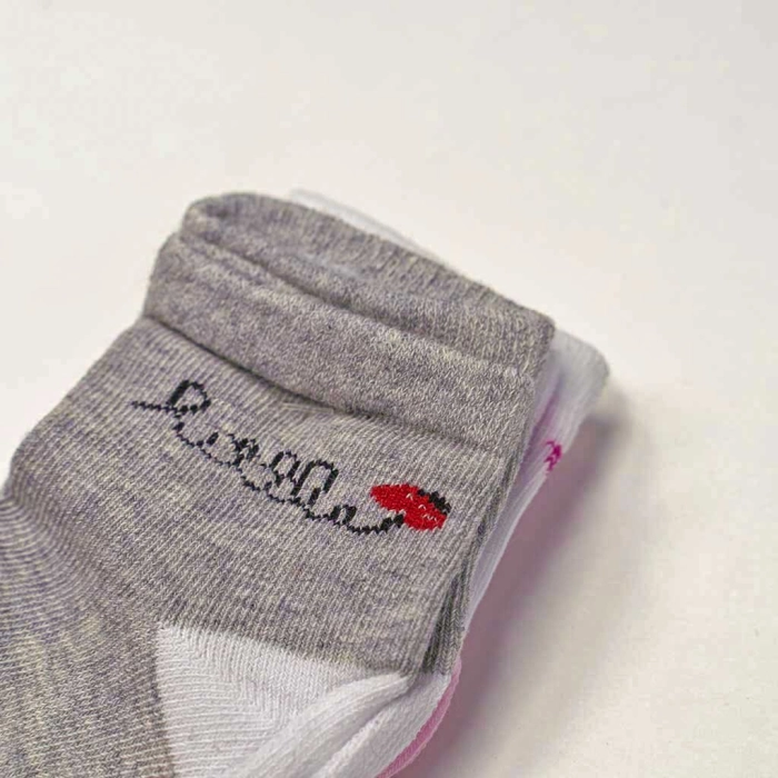 3 Βρεφικές κάλτσες για κορίτσια Girly μοντέρνες με πατουσάκια αντιολισθιτικές ζεστές μηνών online (2)