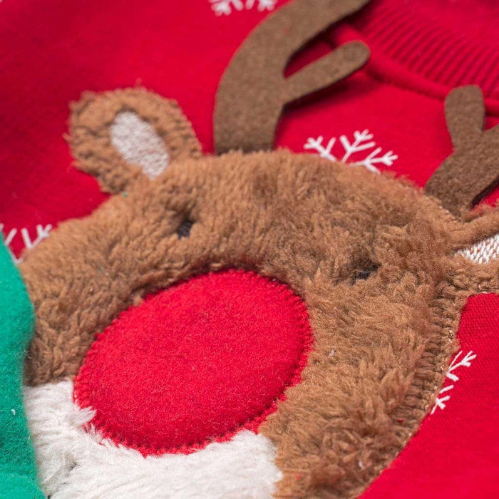 Παιδικό χριστουγεννιάτικο σετ Roudolf κόκκινο για τις γιορτές για δώρακι ζεστά ετων online (3)