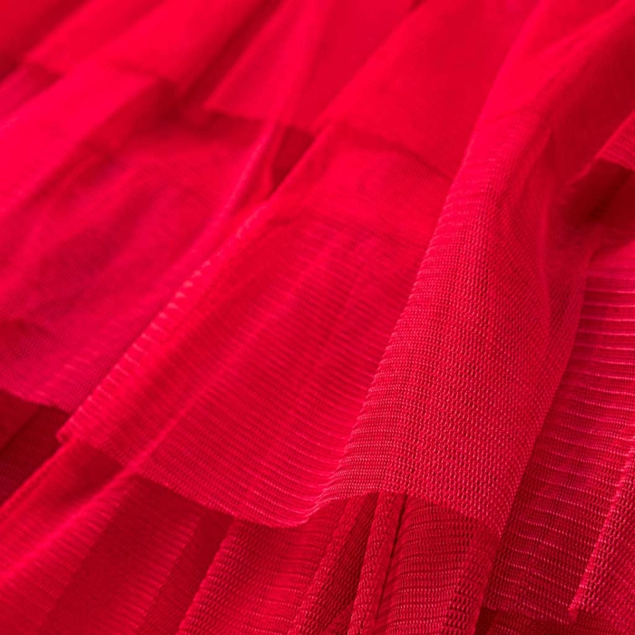 Παιδικό χριστουγεννιάτικο φόρεμα Joy Hope για κορίτσια κόκκινο (5)