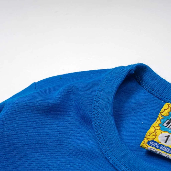 Παιδική πιτζάμα like για αγόρια Donald μπλε βαμβακερή ζεστή χειμωνιάτικη disney άνετη ετών online (3)