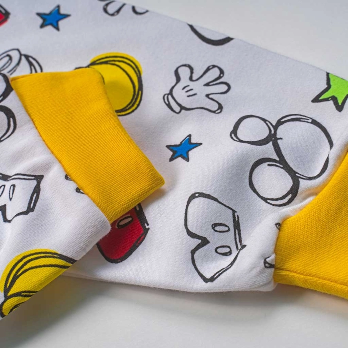 Παιδική πιτζάμα like για αγόρια Pluto κίτρινο  βαμβακερή ζεστή χειμωνιάτικη disney άνετη ετών online (5)
