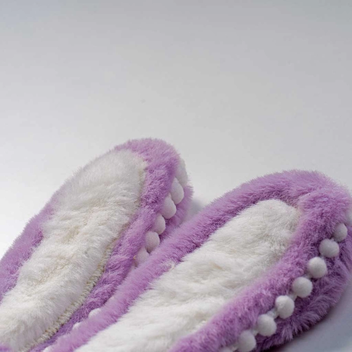 Παιδικά γούνινα αυτάκια για κορίτσια BigRabbit μωβ ζεστά για το κρύο κοριτσίστικο ετών online (2)