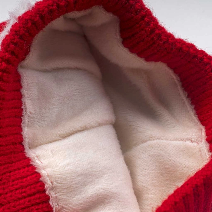 Παιδικό σετ σκούφος & κασκόλ Dinoser κόκκινο χειμώνας αγόρι οικονομικό ζεστό online (1)