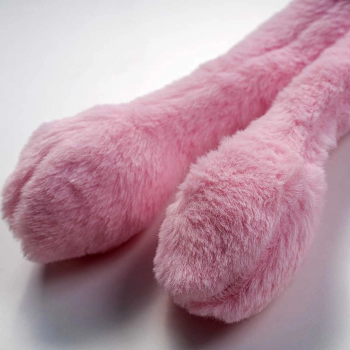 Παιδικά γούνινα αυτάκια για κορίτσια Rabbits ροζ γουνινα για το κρυο κοριτσίστικα μοντέρνα ετών online (2)