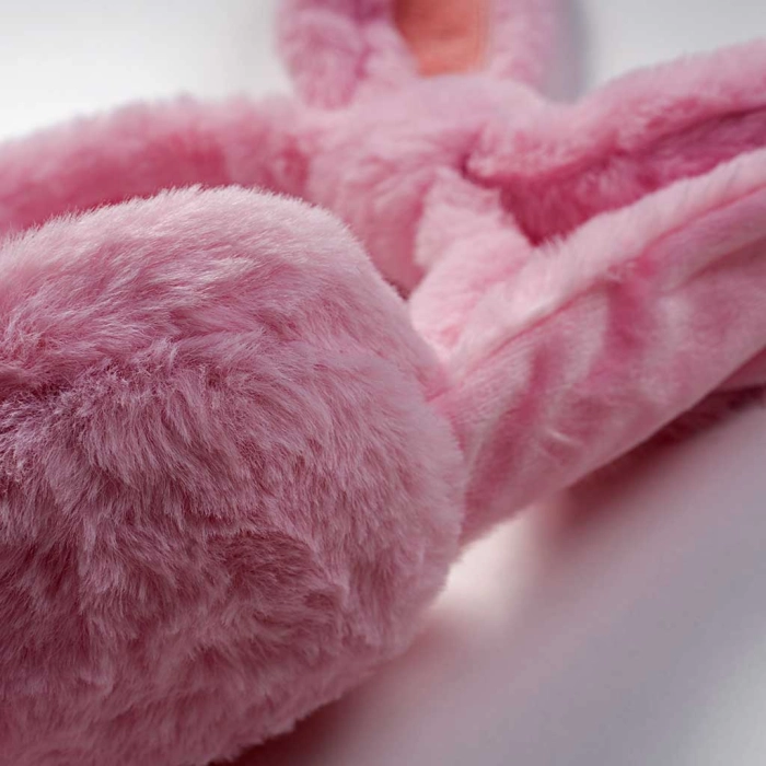 Παιδικά γούνινα αυτάκια για κορίτσια Rabbits ροζ γουνινα για το κρυο κοριτσίστικα μοντέρνα ετών online (5)