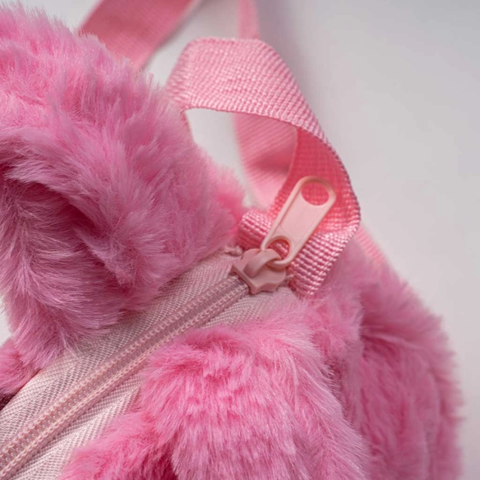 Παιδική τσάντα για κορίτσια PinkUnicorn ροζ καθημερινή γούνινη μοντέρνα βόλτα ετών χειμώνας online (1)