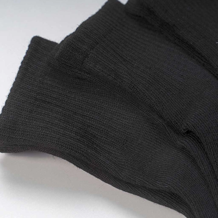 Παιδικές κάλτσες blackness σετ 3 ζευγάρια μαύρο ζεστές ψηλές ετών online (3)