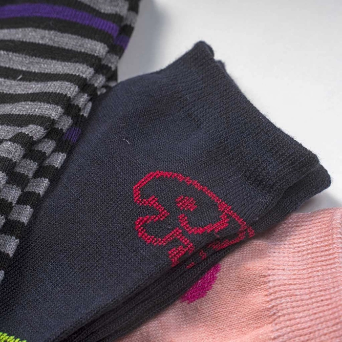 Παιδικές κάλτσες για κορίτσια CatMush σετ 3 ζευγάρια  ζεστές ψηλές μοντέρνες ετών online (5)