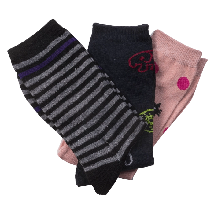 Παιδικές κάλτσες για κορίτσια CatMush σετ 3 ζευγάρια  ζεστές ψηλές μοντέρνες ετών online (3)
