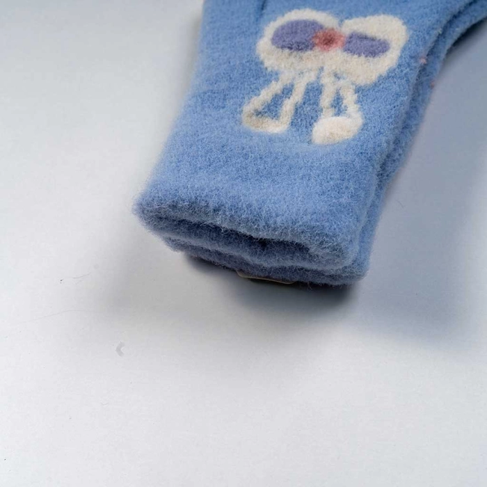 Παιδικά γάντια για κορίτσια BlokCold γαλάζιο οικονομικό χειμώνας ζεστό ετών online (2)