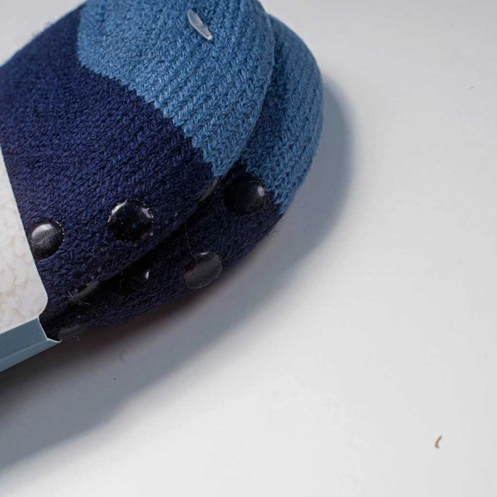 Παιδικές καλτσοπαντόφλες για αγόρια Brim μπλε ζεστές χοντρες κάλτσες για το κρύο αγορίστικες ετών online (3)