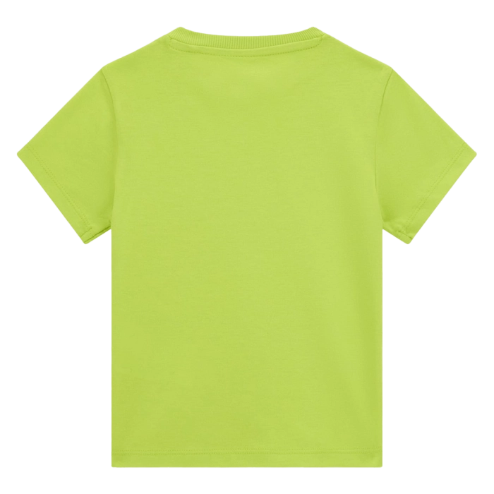 Παιδική μπλούζα Guess για αγόρια Est λαχανί επώνυμη καλοκαιρινή βαμβακερή καθημερινή άνετη ετών online (3)