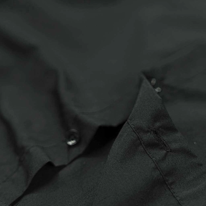 Παιδικό πουκάμισο για αγόρια LifeBoy μαύρο μονόχρωμα μαύρα πουκάμισα ετών online (1)