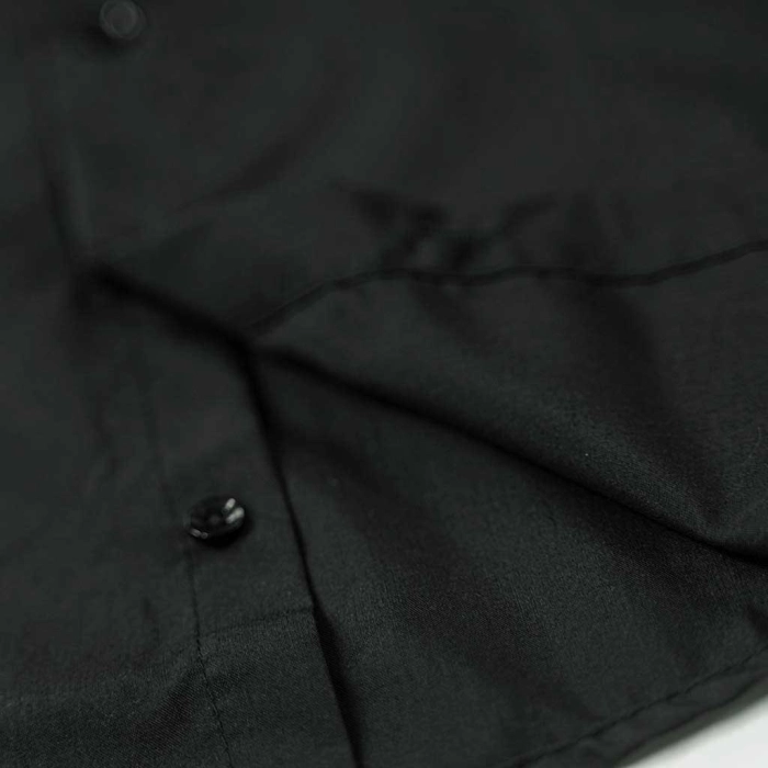 Παιδικό πουκάμισο για αγόρια LifeBoy μαύρο μονόχρωμα μαύρα πουκάμισα ετών online (4)