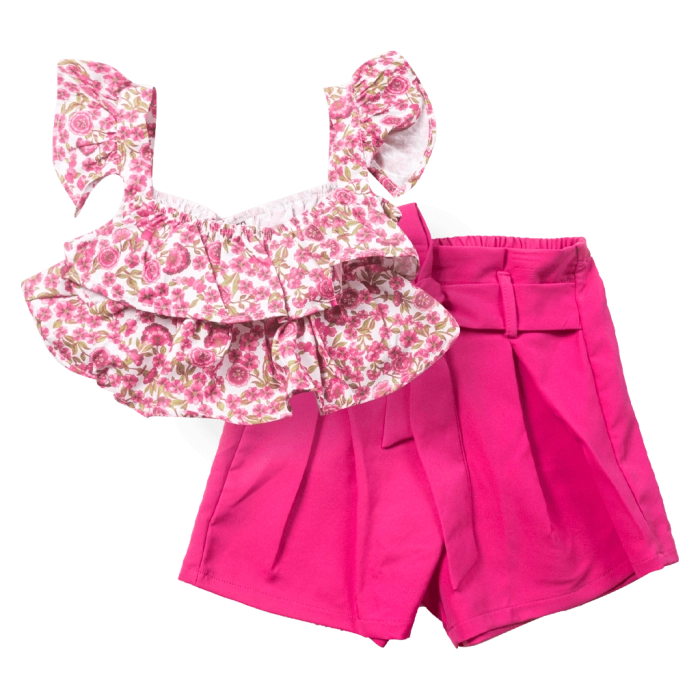 Παιδικό σετ Εβίτα για κορίτσια Carnation φούξια καθημερινά κοριτσίστικα ετών online (1)