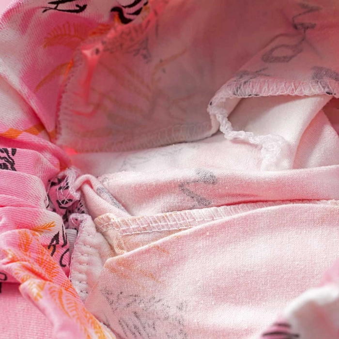 Παιδικό σετ Εβίτα για κορίτσια Fine ροζ καθημερινά κοριτσίστικα με παντελόνι online (1)