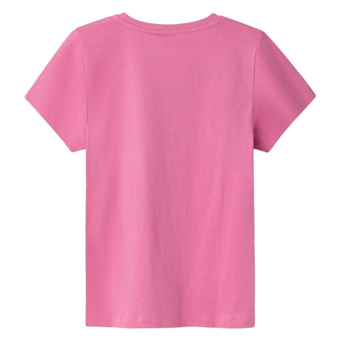 Παιδική μπλούζα Name it για κορίτσια Rainbow ροζ σχολείο καθημερινό ουράνιο τόξο μακό βαμβακερό ετών online (3)