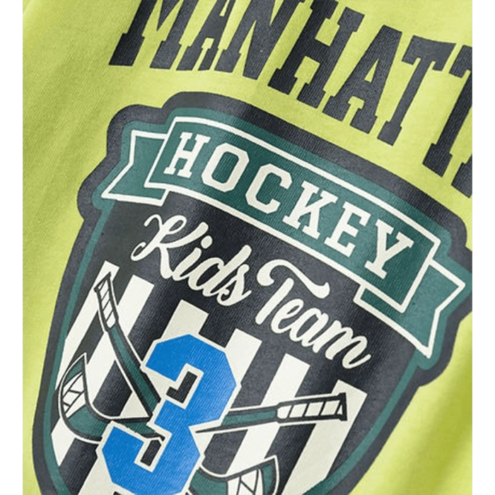 Παιδική μπλούζα Name it για αγόρια Hockey λαχανί σχολείο καθημερινό βαμβακερό μακό ετών online (2)
