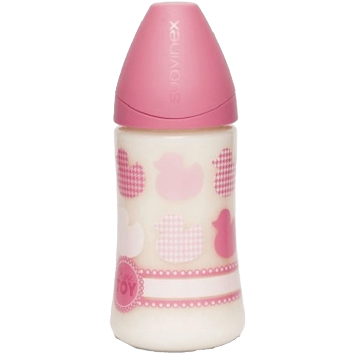 Βρεφικό μπιμπερό Suavinex για κορίτσια Roseduck ροζ 270ml 0-6m κοριτσίστικα για μωρά online