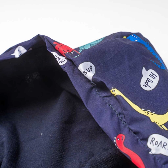 Βρεφικό  σετ Hashtag για αγόρια Skate dino μπλε με μπουφανάκι με παντελονάκι αγορίστικα online (4)